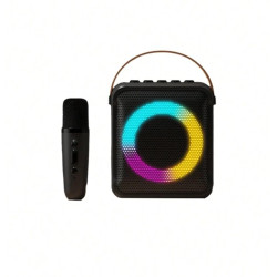 Mini Karaoke Bluetooth Speaker with Wireless Mic