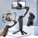 TOKQI M02 3-Axis Handheld Gimbal Stabilizer Cell Phone Selfie Tripod with Detachable Remote for iPhone Android Smartphone, Black