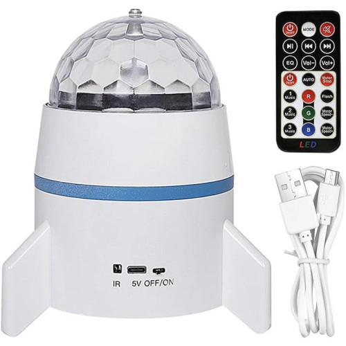 LED Rocket Rotating Magic Ball Lamp