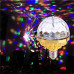 LED Rotating Crystal Magic Ball Disco Lamp