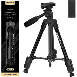 Neepho NP-3170 Professional Camera Tripod 105cm Extendable with Carry Bag Phone Mount and Ring Light Support
