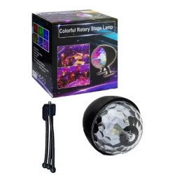 RGB LED Crystal Rotating Ball Stage Lights
