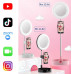Ring Light G3 3-in-1 Dimmable LED 6 Inch Folding Desktop Selfie Light
