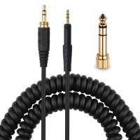 DJ OFC Coiled AUX Cable 6.35mm Adapter
