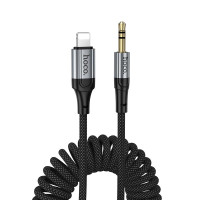HOCO UPA33A Nuevo 8-Pin to 3.5mm Spring Digital Audio Conversion Cable – 1.5m