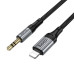 HOCO UPA33A Nuevo 8-Pin to 3.5mm Spring Digital Audio Conversion Cable – 1.5m