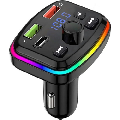 Car M8 Bluetooth Fm Transmitter RGB Car Charger