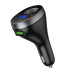 Hoco Z61A PD60W Dual Type-C & USB 3-Port Car Charger with Cigarette Lighter Black