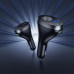 Hoco Z61A PD60W Dual Type-C & USB 3-Port Car Charger with Cigarette Lighter Black