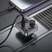 FM Transmitter E86 Hoco PD30W Car Charger with Bluetooth , QC3.0 Fast Charging & RGB Light