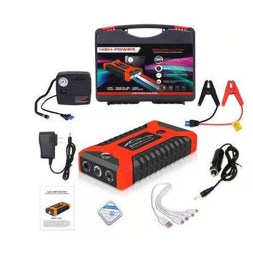 Multi-Function Jump Starter - High Power Emergency Car Battery Booster with LED Light & 4 USB Smart Output