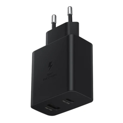 35W Europe Super Fast Adapter European Travel Plug with USB-C & USB-A