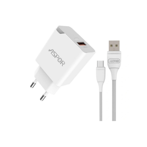 Aspor A822 18W Fast Charger Type C