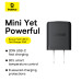 Baseus Palm Fast Charging Adapter 20W-30W US White