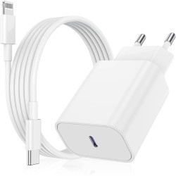 iPhone Charger 25W Quick Charger with USB-C to Lightning Cable 2m