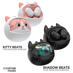 Green Lion Kitty Beats / Shadow Beats True Wireless Earbuds Green Lion Kitty Beats / Shadow Beats True Wireless Earbuds
