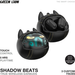 Green Lion Kitty Beats / Shadow Beats True Wireless Earbuds