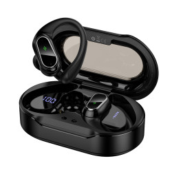 HOCO EQ29 Earhook TWS Earbuds Bluetooth 5.4 with LED Display & 500mAh Charging Case