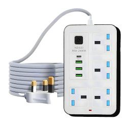 Extension Socket 3M Power Strip USB