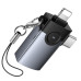 HOCO Victory UA46D 2-in-1 Lightning & USB-C to USB OTG Adapter