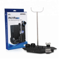 stand p4 vr 5-in-1 Multi-Functional Vertical Base Stand for PS4 Slim  PS4 Pro  PS VR with Dual Controller Charger