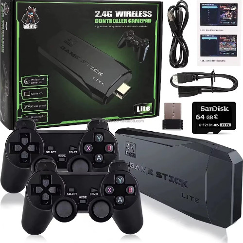 2.4g Dual Wireless Controllers gamepad Built-in Retro Games