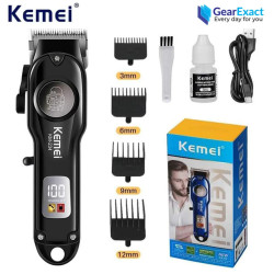 Kemei KM-234 LED Display Rechargeable Cordless Hair Trimmer For Men