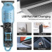 Hair Clipper WY-999 Transparent USB Rechargeable Silent