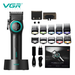 VGR V-001 Hair Trimmer 9000 RPM Digital Display