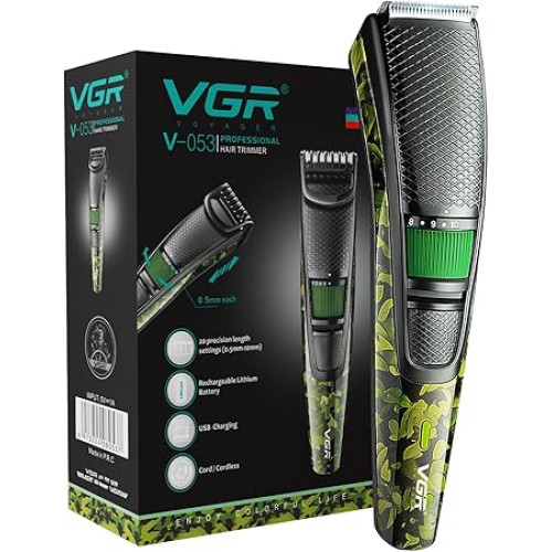 VGR V-053 Camouflage Professional Hair Clipper