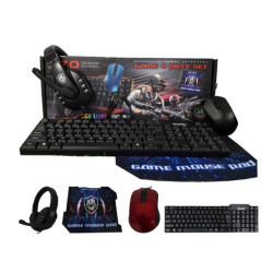 K70 4-in-1 Gaming Combo – Keyboard, Mouse, Headset and Mousepad Set