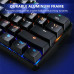 Bluetech Mechanical 60 Percent Gaming Keyboard Blue Switches