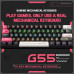 ONIKUMA G55 Mechanical 61 Keys RGB Gaming Keyboard