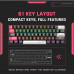 ONIKUMA G55 Mechanical 61 Keys RGB Gaming Keyboard
