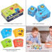 Face Changing Cube Building Blocks Puzzle, Wooden Rubik’s Cube Face Expression Toy