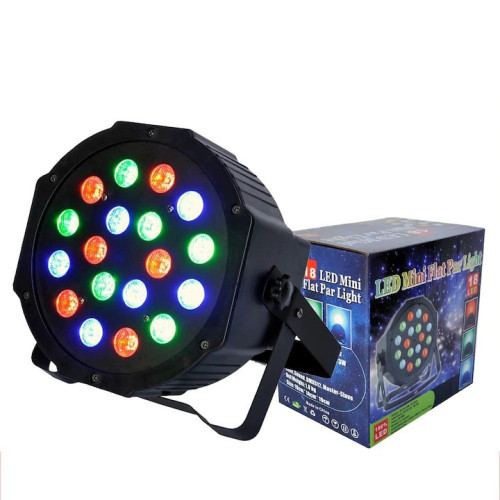 Mini Flat Par Light with 3 7 Channels 18 LED best price in lebanon