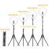 LJJ-22 22-Inch Ring Light with Mini Phone Holder for Smartphones & Cameras - Black