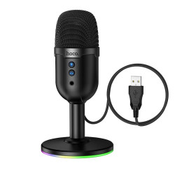 Hoco L25 Desktop Microphone Bright USB-A RGB for gamers, streamers, online meetings, and content creators