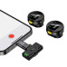 HOCO Bright Wireless Microphone for USB-C & Lightning Devices – Omnidirectional Lavalier Mic