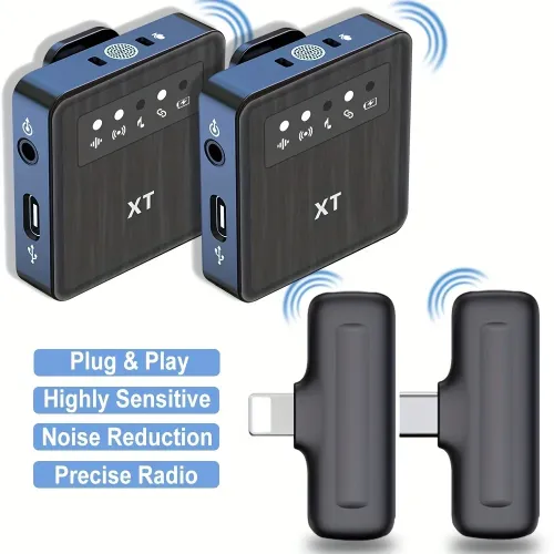 X2 Wireless Lavalier Microphone for Mobile & Short Video Recording