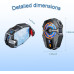 J20 Mobile Phone Cooling Fan with Digital Display – 3-Speed Semiconductor Gaming Phone Cooler with LED Lights