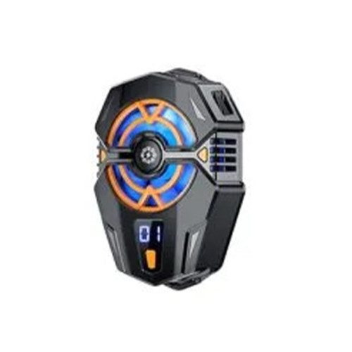 J20 Mobile Phone Cooling Fan with Digital Display – 3-Speed Semiconductor Gaming Phone Cooler with LED Lights