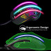 FRIWOL V9 RGB Gaming Mouse 6400 DPI Ultra Lightweight 75g Programmable 7 Buttons - pink