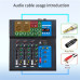 FreePower AK-F4 USB 4-Channel Bluetooth Audio Mixer with USB, DSP Effects & Recording FreePower AK-F4 USB 4-Channel Bluetooth Audio Mixer with USB, DSP Effects & Recording