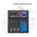 FreePower AK-F4 USB 4-Channel Bluetooth Audio Mixer with USB, DSP Effects & Recording FreePower AK-F4 USB 4-Channel Bluetooth Audio Mixer with USB, DSP Effects & Recording