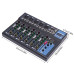 FreePower AK-F7 USB Professional 7-Channel Bluetooth Audio Mixer with USB, MP3 & 48V Phantom Power