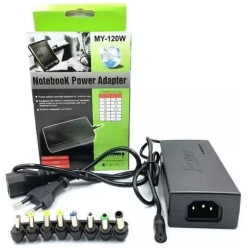 Universal Power Adapter with 8 Interchangeable Tips (12V-24V)