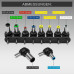 Universal Power Adapter with 8 Interchangeable Tips (12V-24V)