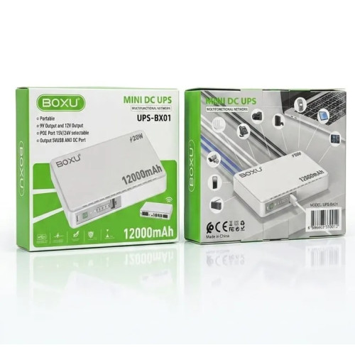 BOXU UPS-BX01 Mini DC UPS 12000mAh Power Bank