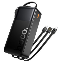 Power Bank with Built-in Cables Hoco J156B Founder 30000mAh 22.5W Fast Charging